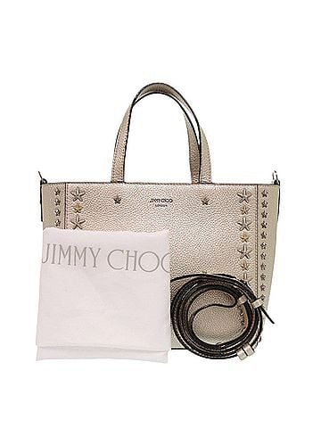 Jimmy Choo Jimmy Choo Pegassi Star Studded Leather Gold 2-Way Handbag 1402 (view 2)