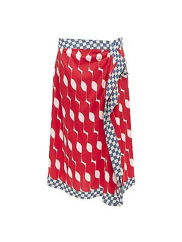 Dries Van Noten Dries Van Noten 2024 Silk Wrap Skirt (view 1)