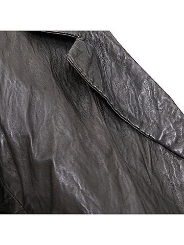 Donna Karan New York Donna Karan Lambskin Leather Blazer Jacket (view 2)