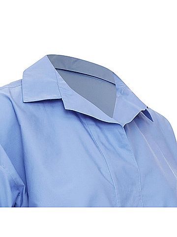 Lanvin Lanvin Cotton Poplin Cropped Shirt (view 2)