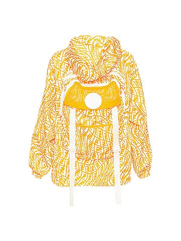 Fendi Fendi Swirl Logo Hooded Windbreaker (view 1)