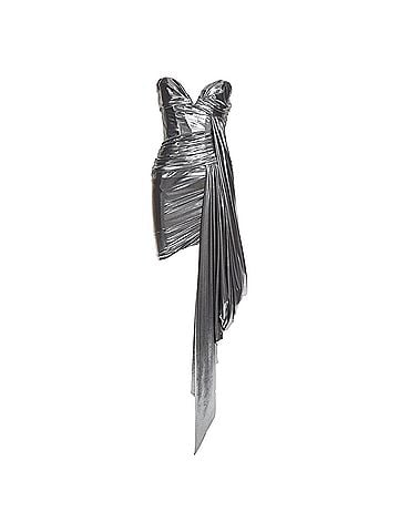 Alexandre Vauthier Alexandre Vauthier Lame Asymmetric Dress (view 1)