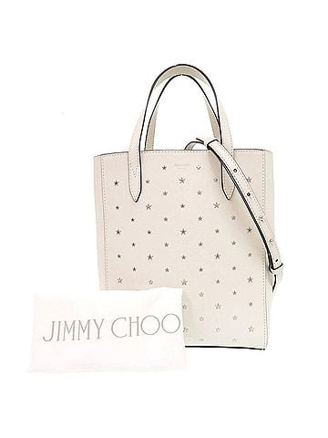 Jimmy Choo Jimmy Choo Bria Tote N S Star Studded Leather White 2-Way Bag Shoulder Handbag 0260JIMMY CHOO (view 2)