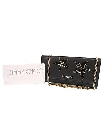 Jimmy Choo Jimmy Choo Star Studded Leather Black Wallet Chain Shoulder Bag 1197JIMMY CHOO (view 2)