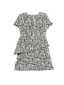 Connected Apparel tiered pleated short sleeve assymetrical Cocktail Dress (view 2)