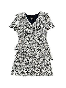 Connected Apparel tiered pleated short sleeve assymetrical Cocktail Dress (view 1)