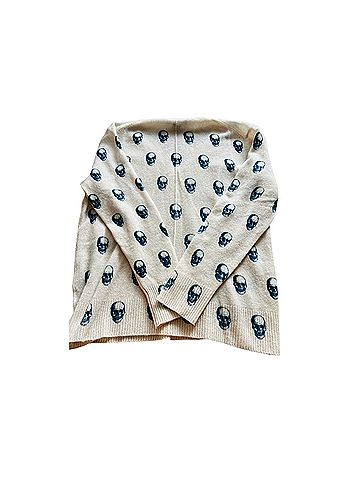 Skull Cashmere Wool Pullover Sweater (view 2)