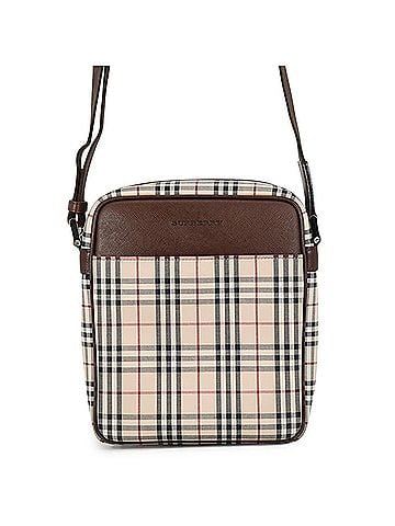 Burberry Burberry shoulder bag, Nova Check canvas leather, black, handbag, Burberry. (view 1)