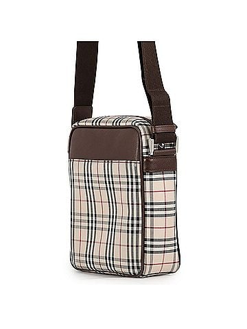 Burberry Burberry shoulder bag, Nova Check canvas leather, black, handbag, Burberry. (view 2)