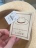 J.Crew 100% Straw Tan Black Hat Size M - photo 5