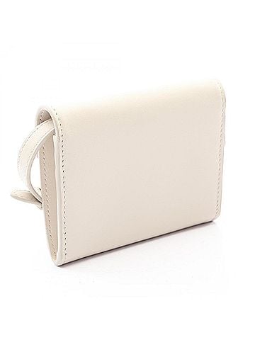 Miu Miu Miu Miu Miu business card holder/card case/wallet/coin purse/wallet, leather, women's, white, 5MT024 (view 2)