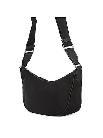 Jimmy Choo Jimmy Choo shoulder bag, nylon, black; handbag, black. (view 2)