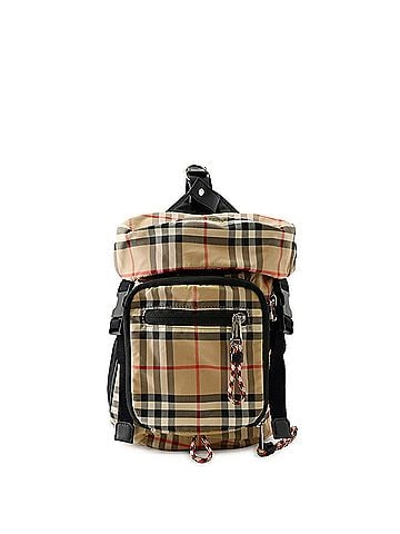 Burberry Burberry body bag, Nova Check nylon, 8013645, BURBERRY handbag, black, Burberry, (view 1)