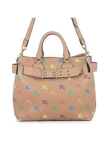 Burberry Burberry Tote Bag Emblem Leather BURBERRY Handbag 2-way Shoulder (view 1)