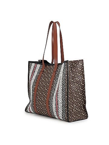 Burberry Burberry Tote Bag TB Monogram Leather 80214881 BURBERRY Handbag (view 2)