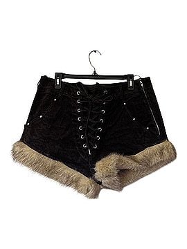 Akira Faux Leather Shorts (view 1)