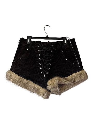 Akira Faux Leather Shorts (view 1)