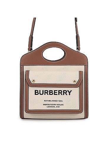 Burberry Burberry Mini Pocket Bag Canvas Leather 8031746 BURBERRY 2-way Handbag for Women (view 1)
