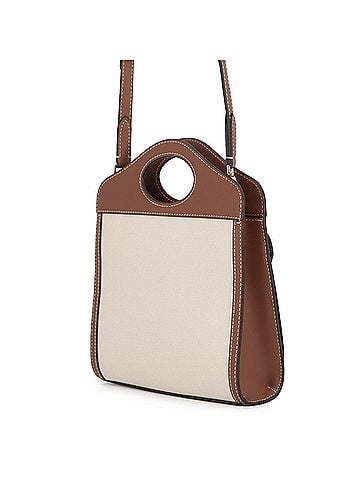 Burberry Burberry Mini Pocket Bag Canvas Leather 8031746 BURBERRY 2-way Handbag for Women (view 2)