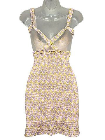 Free People Juniper Smocked Bodycon Slip Cocktail Dress (view 2)