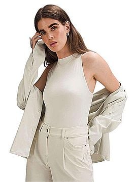 Lululemon Athletica Sleeveless High Neck Bodysuit Sleeveless T-Shirt (view 1)
