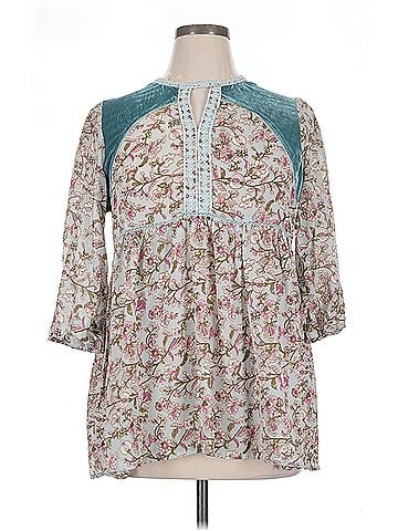 Suzanne Betro Suzanne Betro 3/4 Sleeve Blouse (view 1)