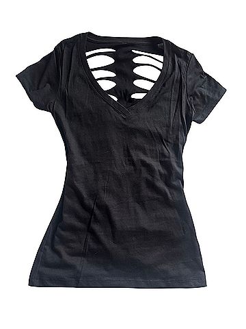 Alternative Apparel Short Sleeve Blouse (view 2)