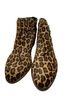 Gianni Bini Animal Print Multi Color Brown Ankle Boots Size EU 36 1/2 - photo 1