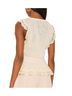 Paige Cream Knit Peplum Tank with Crochet Trim Top - photo 2