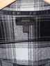 SKIMS 100% Polyester Plaid Black White Gray Button-Down Shirt Size M - photo 8