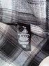 SKIMS 100% Polyester Plaid Black White Gray Button-Down Shirt Size M - photo 7