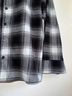 SKIMS 100% Polyester Plaid Black White Gray Button-Down Shirt Size M - photo 9