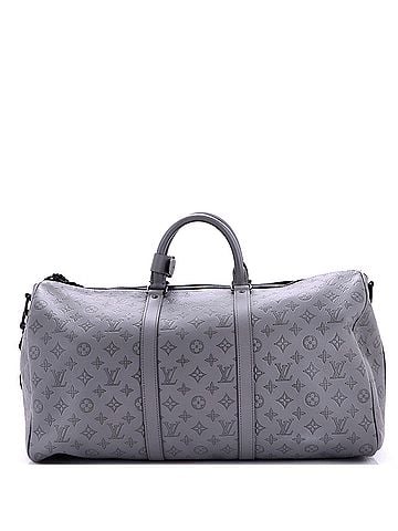 Louis Vuitton Keepall Bandouliere Bag Monogram Shadow Leather 50 (view 1)