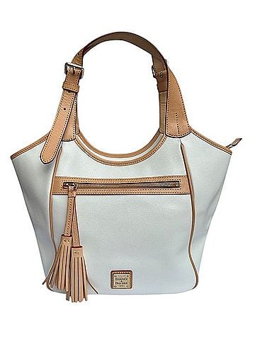 Dooney & Bourke Saffiano Leather Tassel Maddie Shoulder Bag Hobo (view 1)
