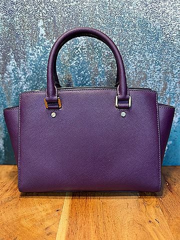 Michael Kors Leather Satchel (view 2)