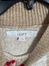 Ann Taylor LOFT Checkered-gingham Brown White Pullover Sweater Size L - photo 3