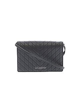 Karl Lagerfeld Paris karl Leather Crossbody Bag (view 1)
