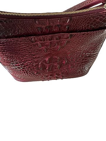 Brahmin zippered back wall pocket &amp; slip pocket adj strap Leather Crossbody Bag (view 2)