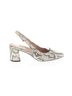 27 EDIT 100% Leather Animal Print Ivory 27 Edit Heels Size 7 - photo 1