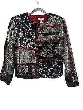 Sandy Starkman Open-Front Patchwork Blazer Blazer (view 2)