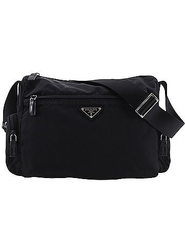 Prada Prada PRADA Shoulder Bag, Nylon, Black, A5 Size, Women's (view 1)