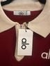 Alo Red Ivory Short Sleeve Button-Down Shirt Size S - photo 3