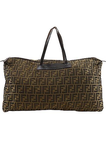 Fendi Fendi Zucca Boston Bag, Foldable, Nylon Canvas, Brown, Unisex (view 1)
