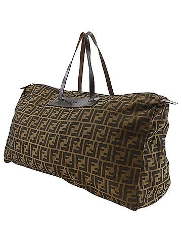 Fendi Fendi Zucca Boston Bag, Foldable, Nylon Canvas, Brown, Unisex (view 2)