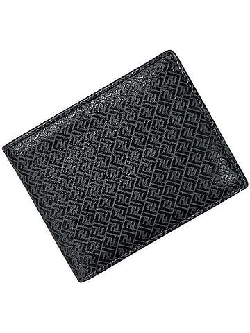 Fendi Fendi Bi-fold Wallet Micro FF 7M0001 AGLP 219 8242 FENDI Leather Asphalt Nero Palladio Black Men's (view 1)