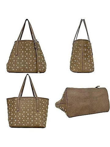 Jimmy Choo Jimmy Choo Sofia S Tote Bag 0104DJ JIMMY CHOO Leather Star Stud Beige Women's (view 2)