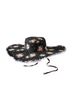 Anthropologie Floral Black Multi Color Pink Sun Hat One size - photo 1