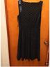 Talbots Polka Dots Black Gold Casual Dress Size M - photo 4