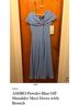 ASHRO 100% Polyester Blue Cocktail Dress Size 6 - photo 3