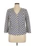 Talbots 100% Cotton Chevron-herringbone Ivory Talbots Blazer Size 14 - photo 1
